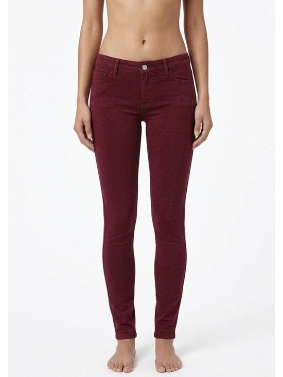 Joe's Jeans Denim - VTG Joes Jeans Burgundy Mid-Rise Skinny Jeggings| Indie Sleaze Tumblr Soft Modal